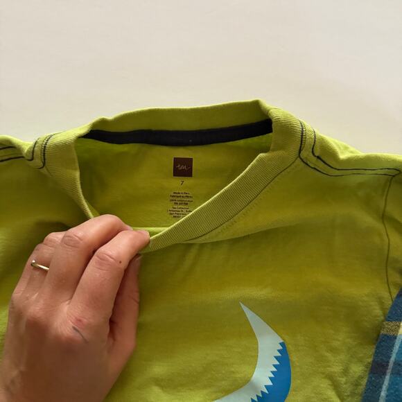 Tea Collection Bundle of 2 long sleeve shirt + flannel sz 7 C018 - Picture 3 of 3